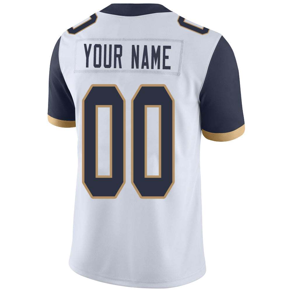 Custom LA.Chargers Stitched American Football Jerseys Personalize Birthday Gifts White Jersey view 3
