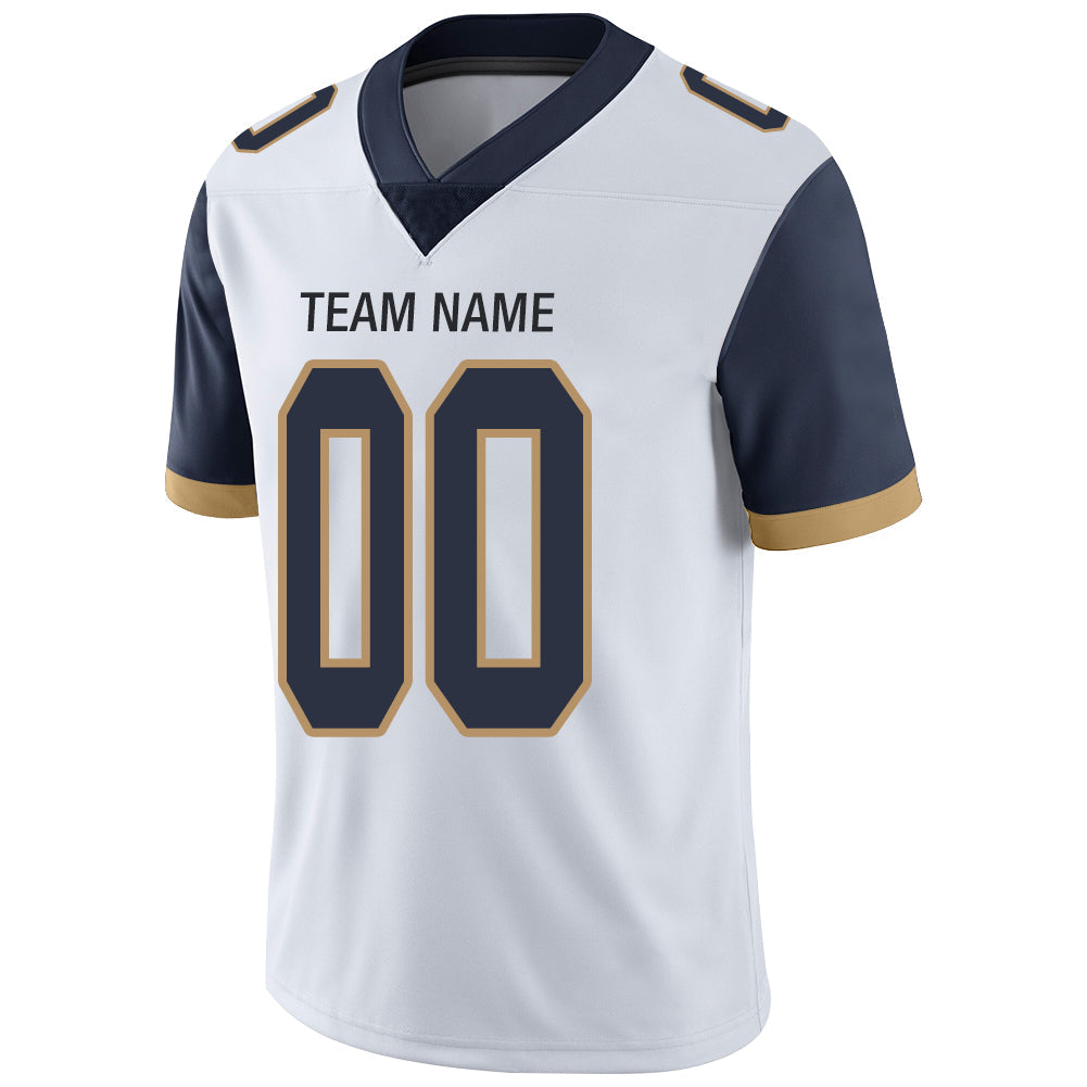Custom LA.Chargers Stitched American Football Jerseys Personalize Birthday Gifts White Jersey view 4