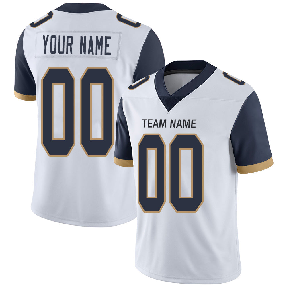 Custom LA.Chargers Stitched American Football Jerseys Personalize Birthday Gifts White Jersey - Main View