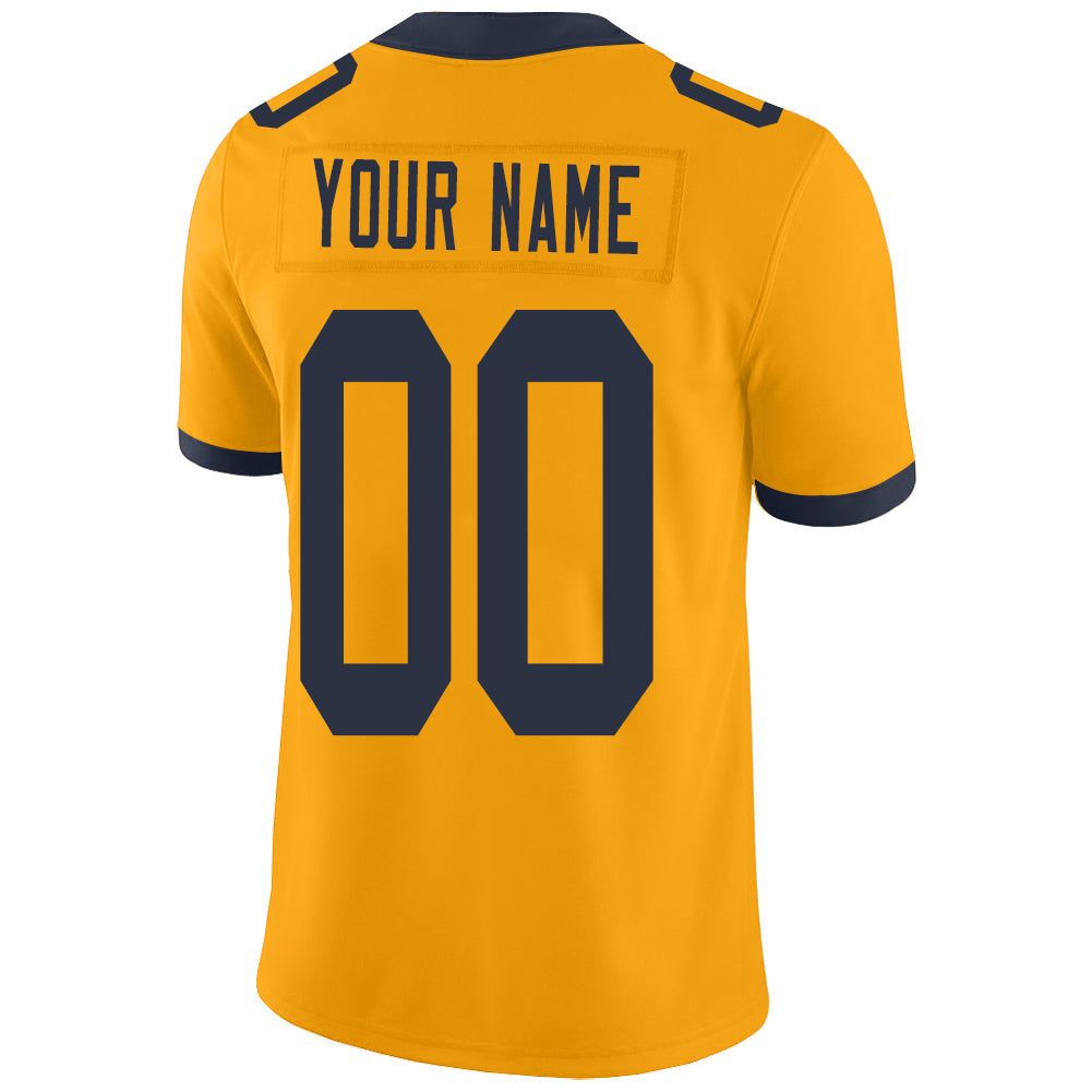 Custom LA.Chargers Stitched American Football Jerseys Personalize Birthday Gifts Gold Jersey view 3