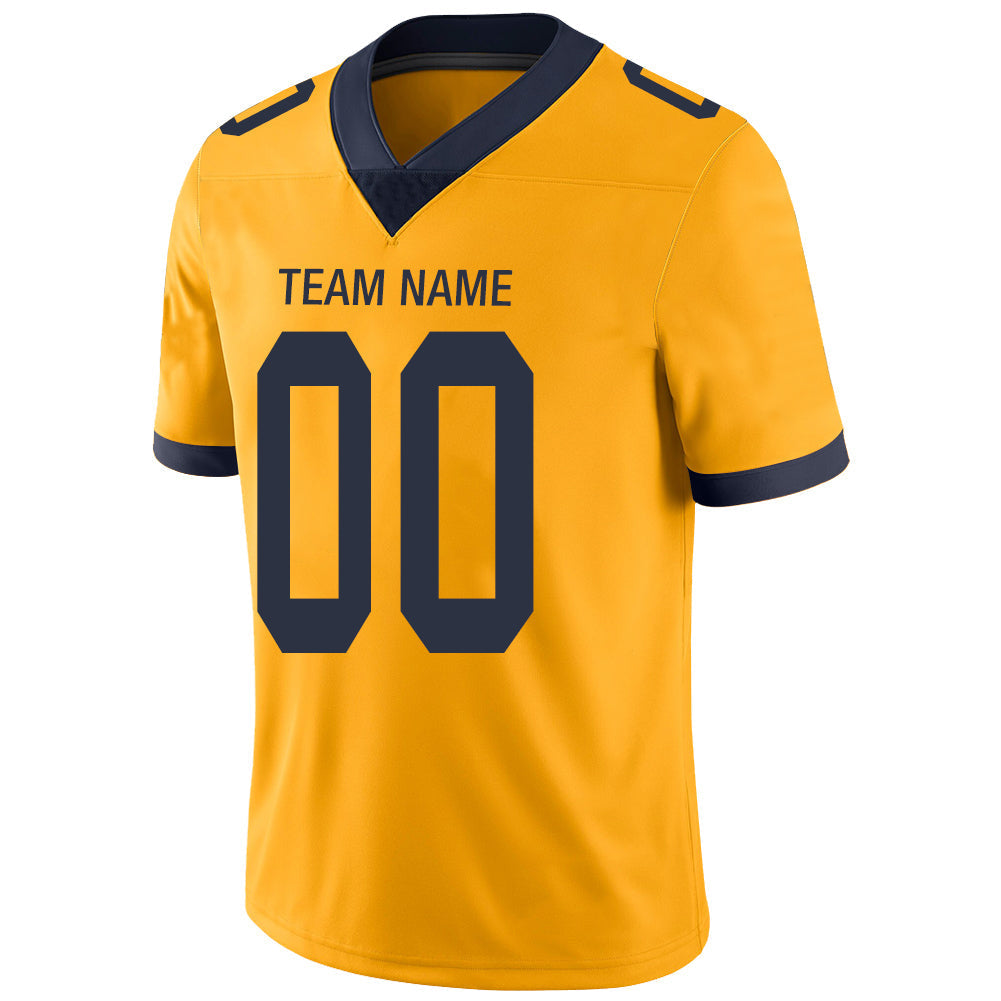 Custom LA.Chargers Stitched American Football Jerseys Personalize Birthday Gifts Gold Jersey view 4