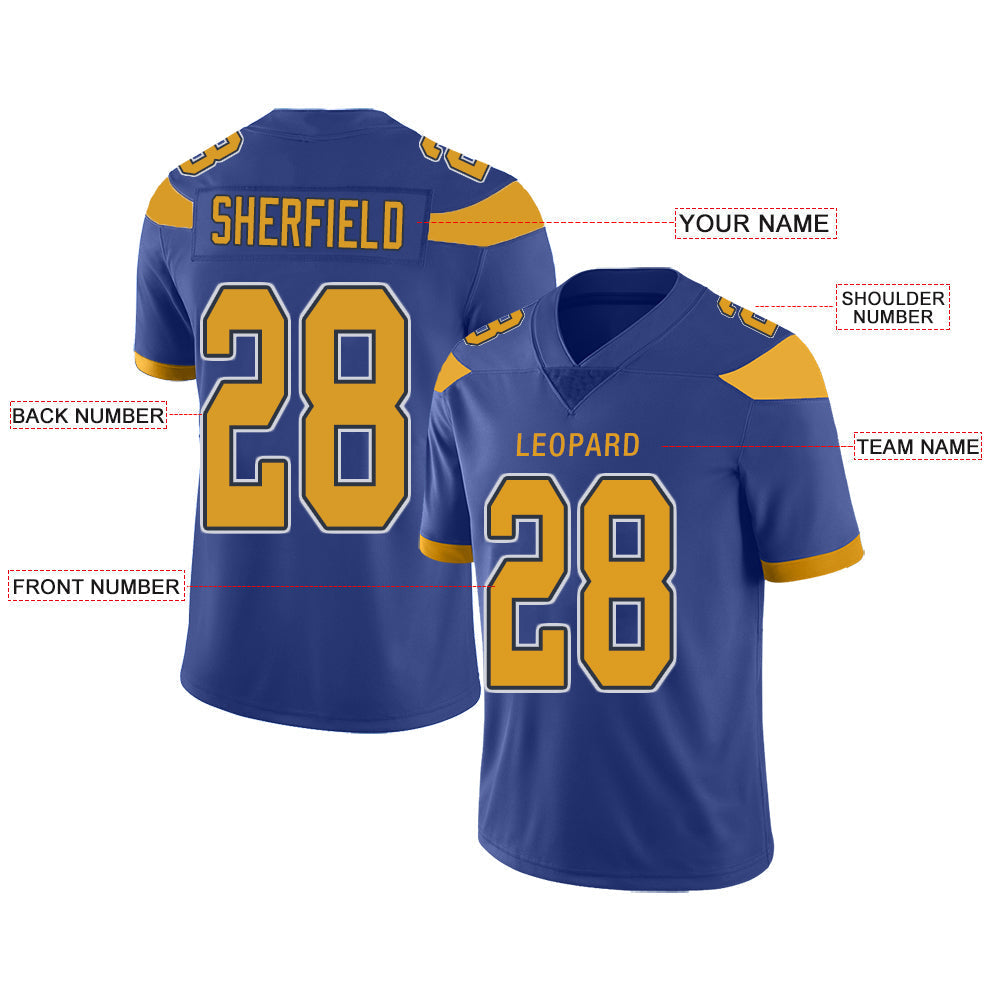 Custom LA.Chargers Stitched American Football Jerseys Personalize Birthday Gifts Powder Blue Jersey view 2
