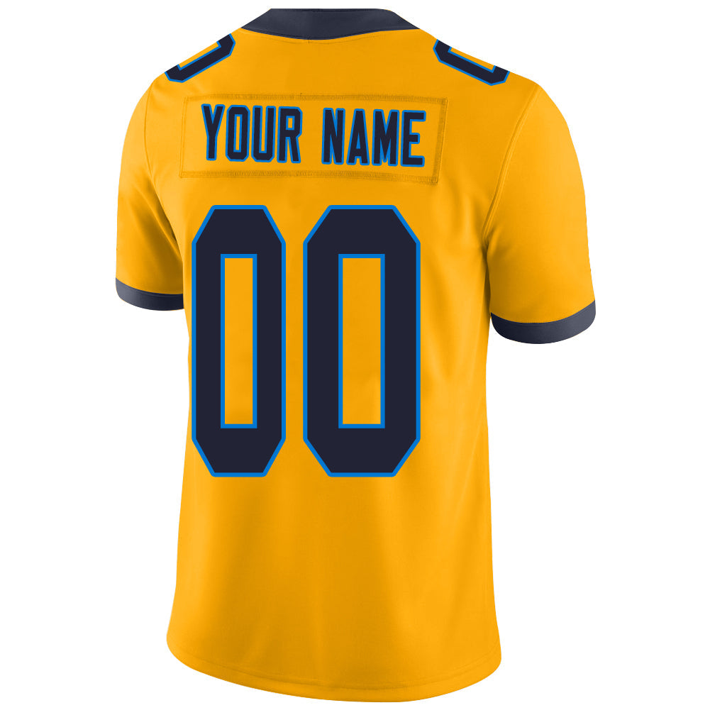Custom LA.Chargers Stitched American Football Jerseys Personalize Birthday Gifts Gold Jersey view 3