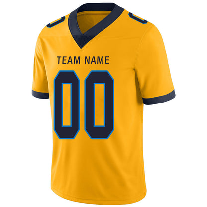 Custom LA.Chargers Stitched American Football Jerseys Personalize Birthday Gifts Gold Jersey view 4
