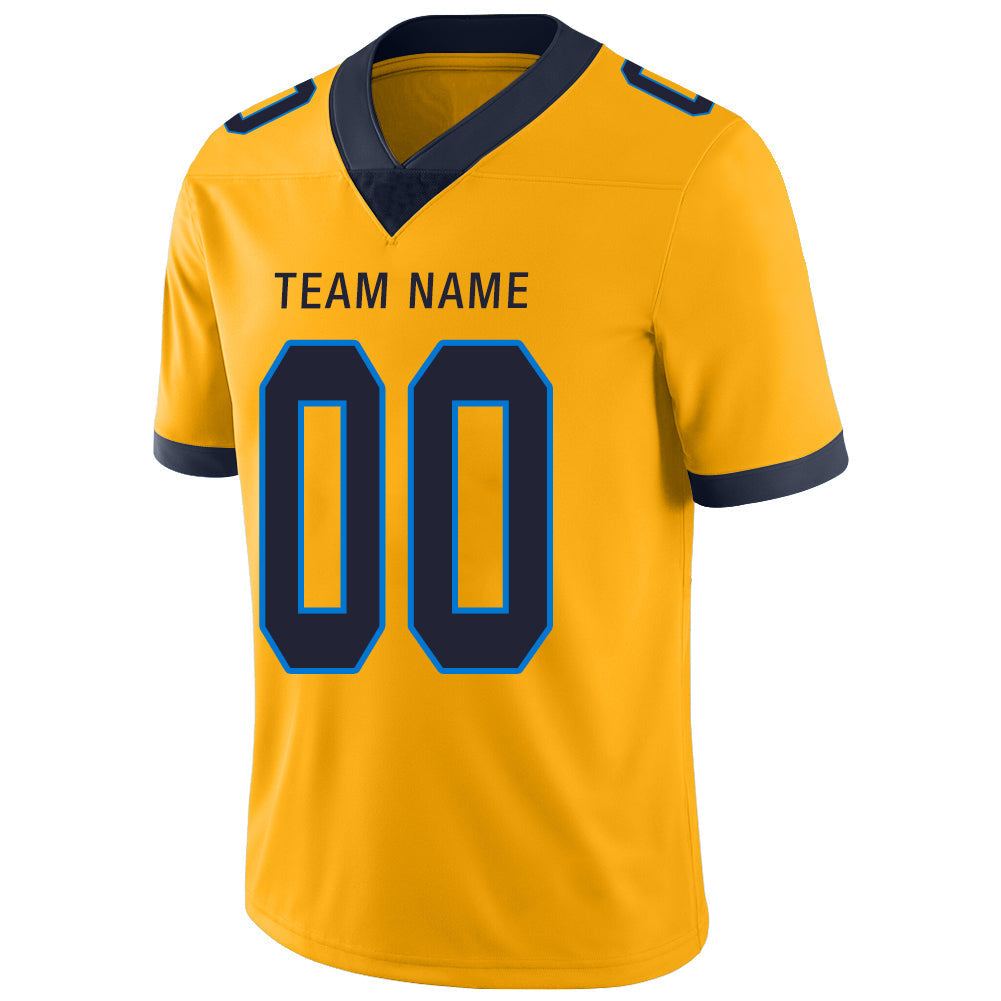 Custom LA.Chargers Stitched American Football Jerseys Personalize Birthday Gifts Gold Jersey view 4