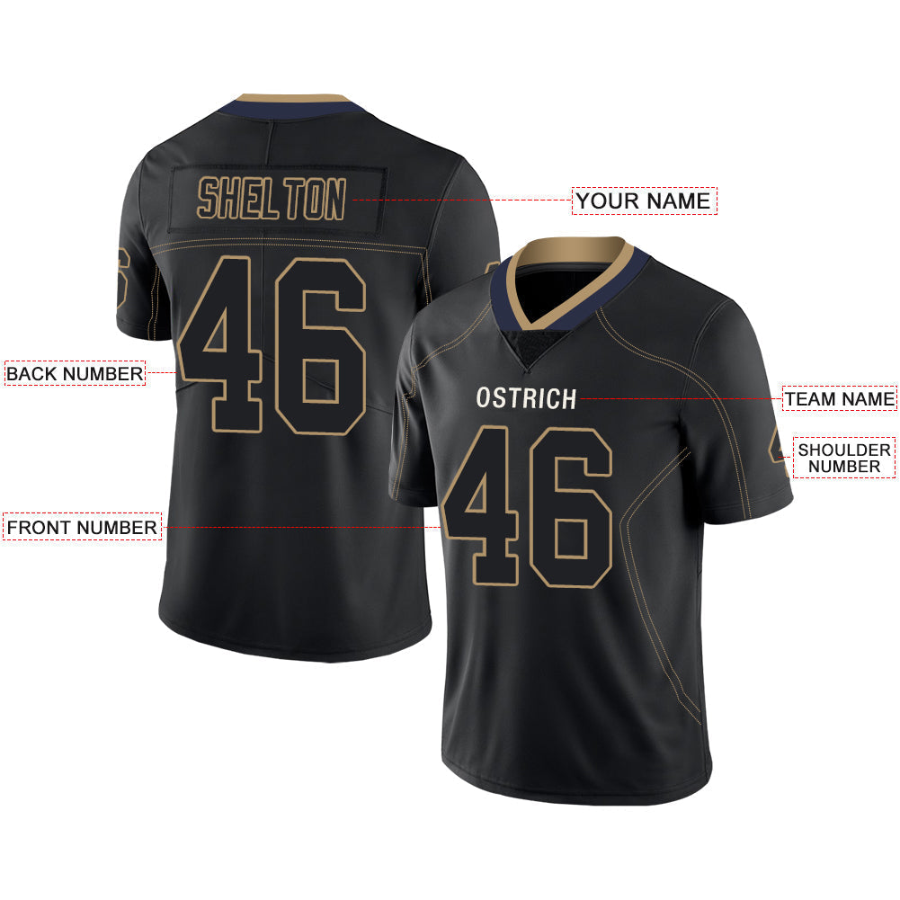 Custom LA.Chargers Stitched American Football Jerseys Personalize Birthday Gifts Black Jersey view 2