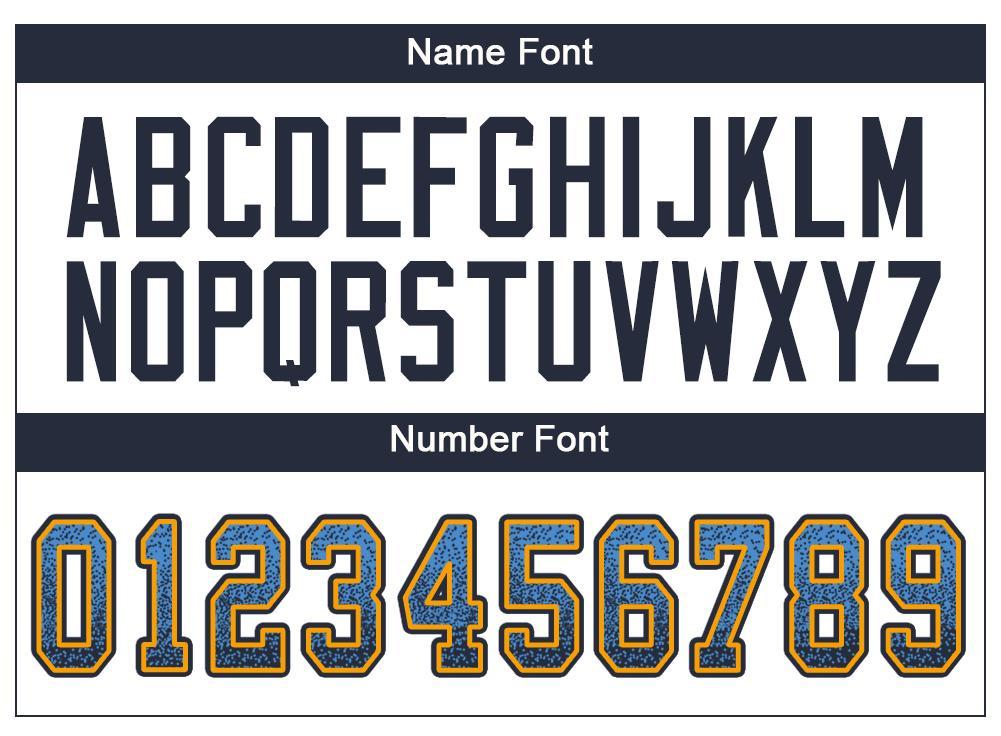 Custom Powder Blue Navy-Gold Drift Fashion Football Jersey view 4