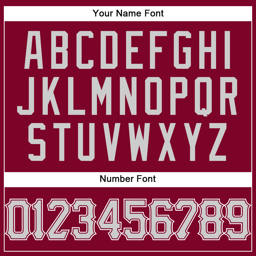 Custom Maroon White Pinstripe Gray-White Authentic Basketball Jersey view 4