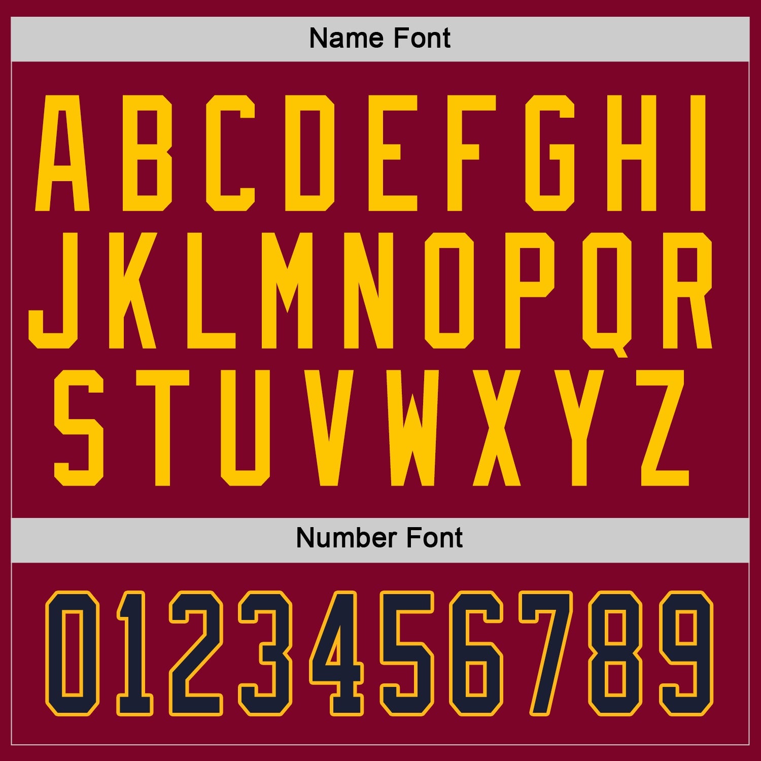 Custom Maroon Navy-Gold Hockey Jersey view 3