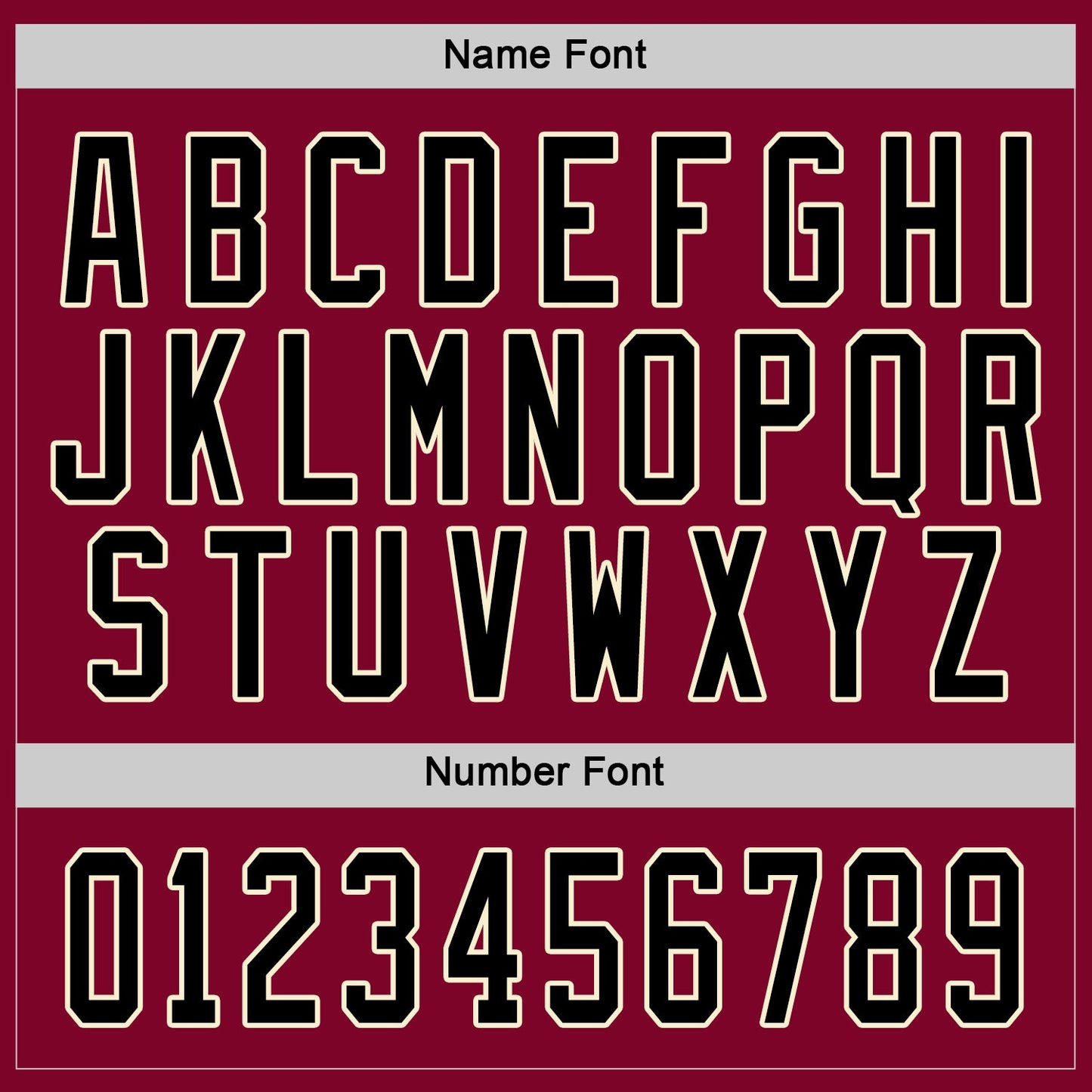 Custom Maroon Black-Cream Hockey Jersey view 3