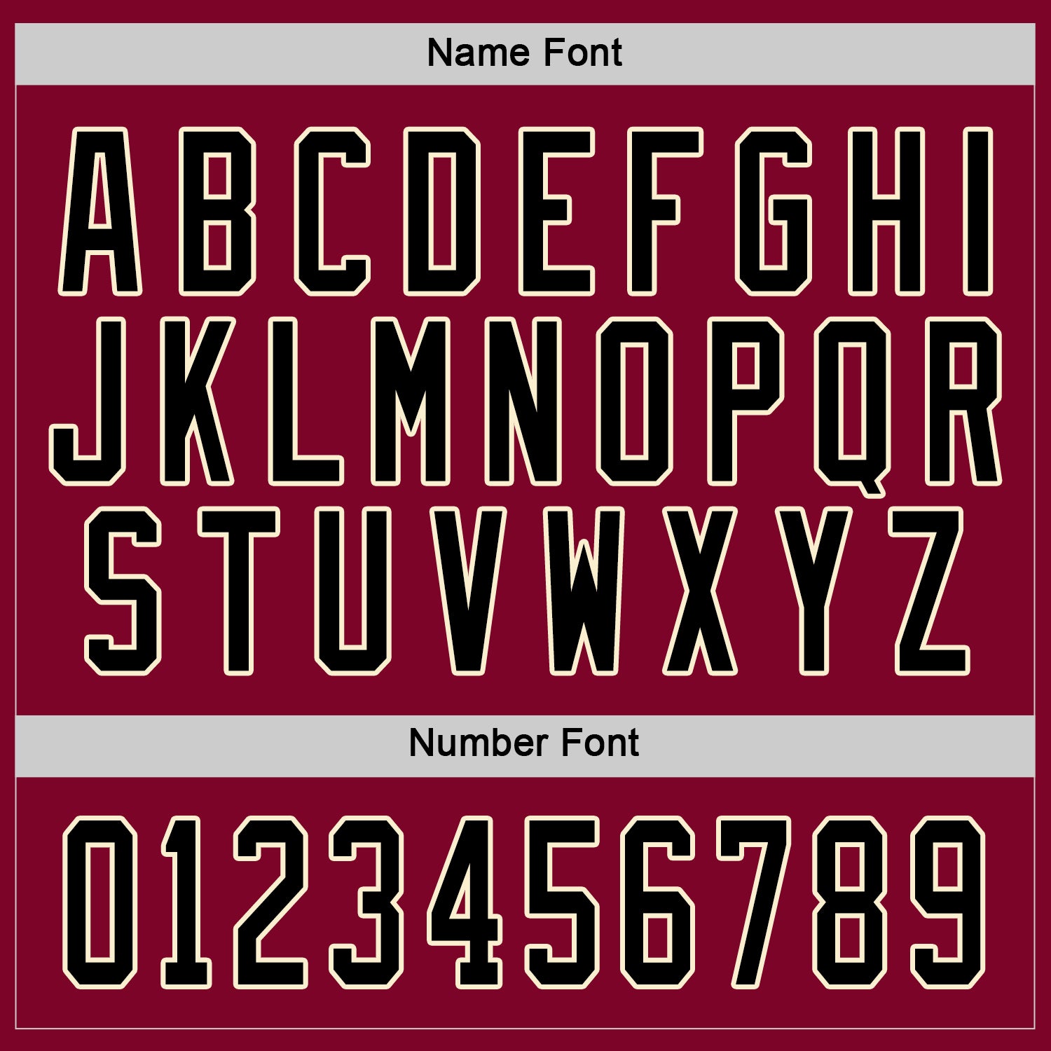 Custom Maroon Black-Cream Hockey Jersey view 3
