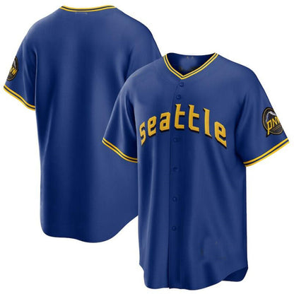 Seattle Mariners Royal 2023 City Connect Replica Player Jersey Baseball Jerseys - Main View