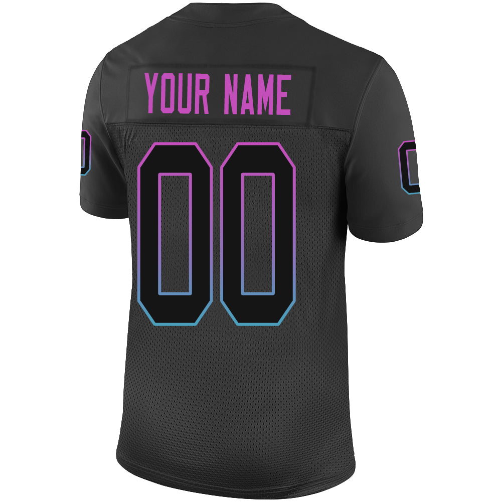 Custom M.Dolphins Stitched American Football Jerseys Personalize Birthday Gifts Black Jersey view 3