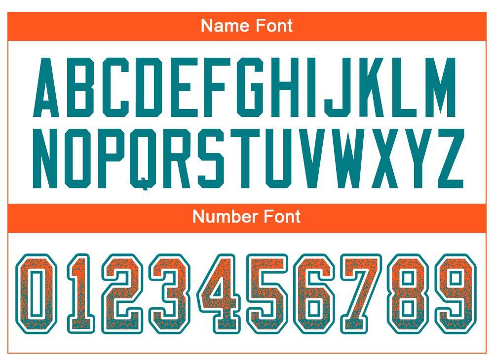 Custom Orange Aqua-White Drift Fashion Football Jersey view 4