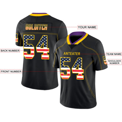 Custom MN.Vikings Stitched American Football Jerseys Personalize Birthday Gifts Black Jersey view 2