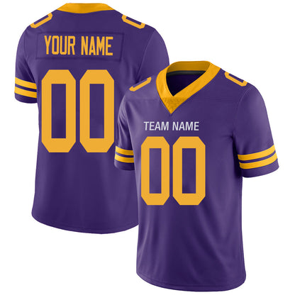 Custom MN.Vikings Stitched American Football Jerseys Personalize Birthday Gifts Purple Jersey - Main View
