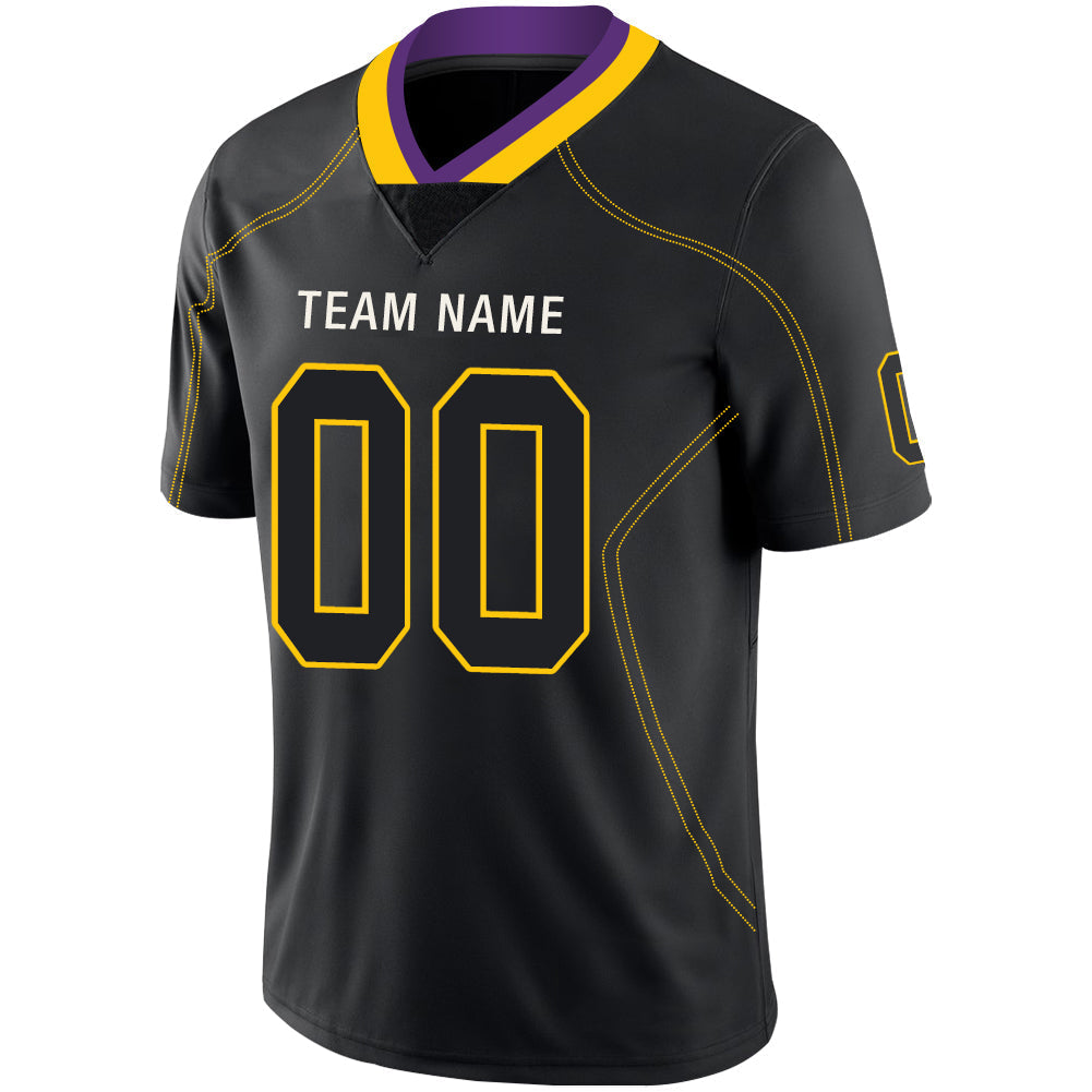Custom MN.Vikings Stitched American Football Jerseys Personalize Birthday Gifts Black Jersey view 4