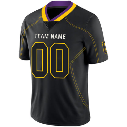 Custom MN.Vikings Stitched American Football Jerseys Personalize Birthday Gifts Black Jersey view 4