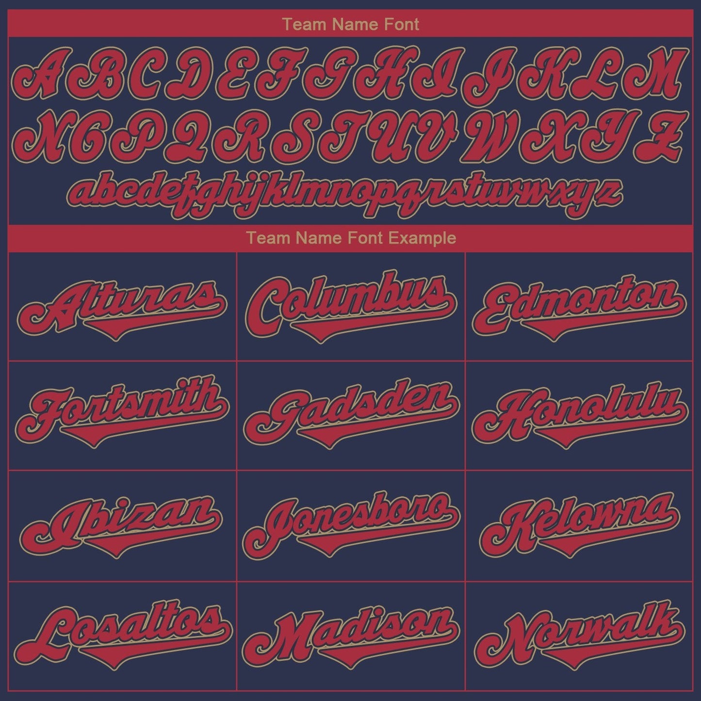 Custom Navy Red-Old Gold Authentic Baseball Jersey view 5
