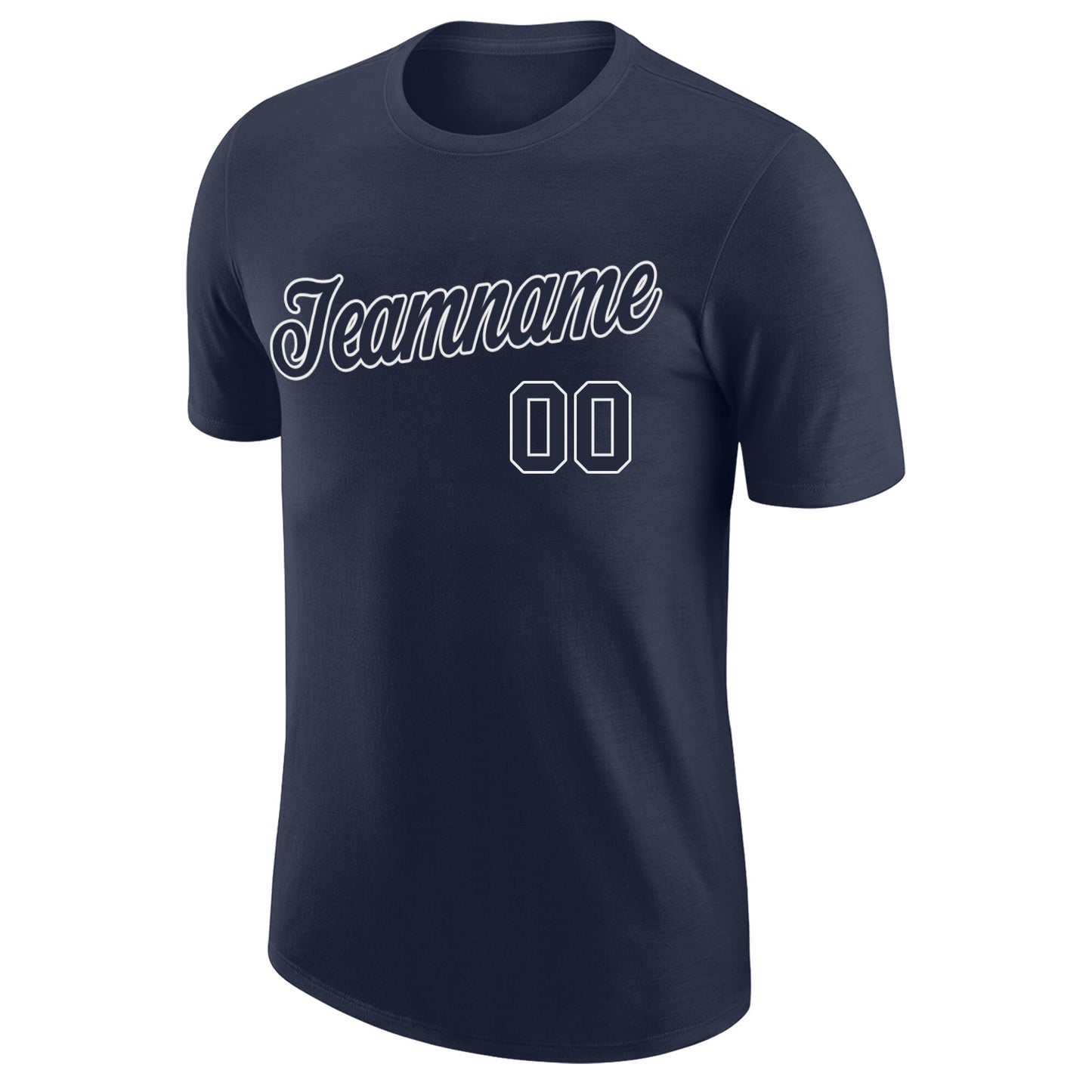 Custom Navy Red-White Performance T-Shirt view 5
