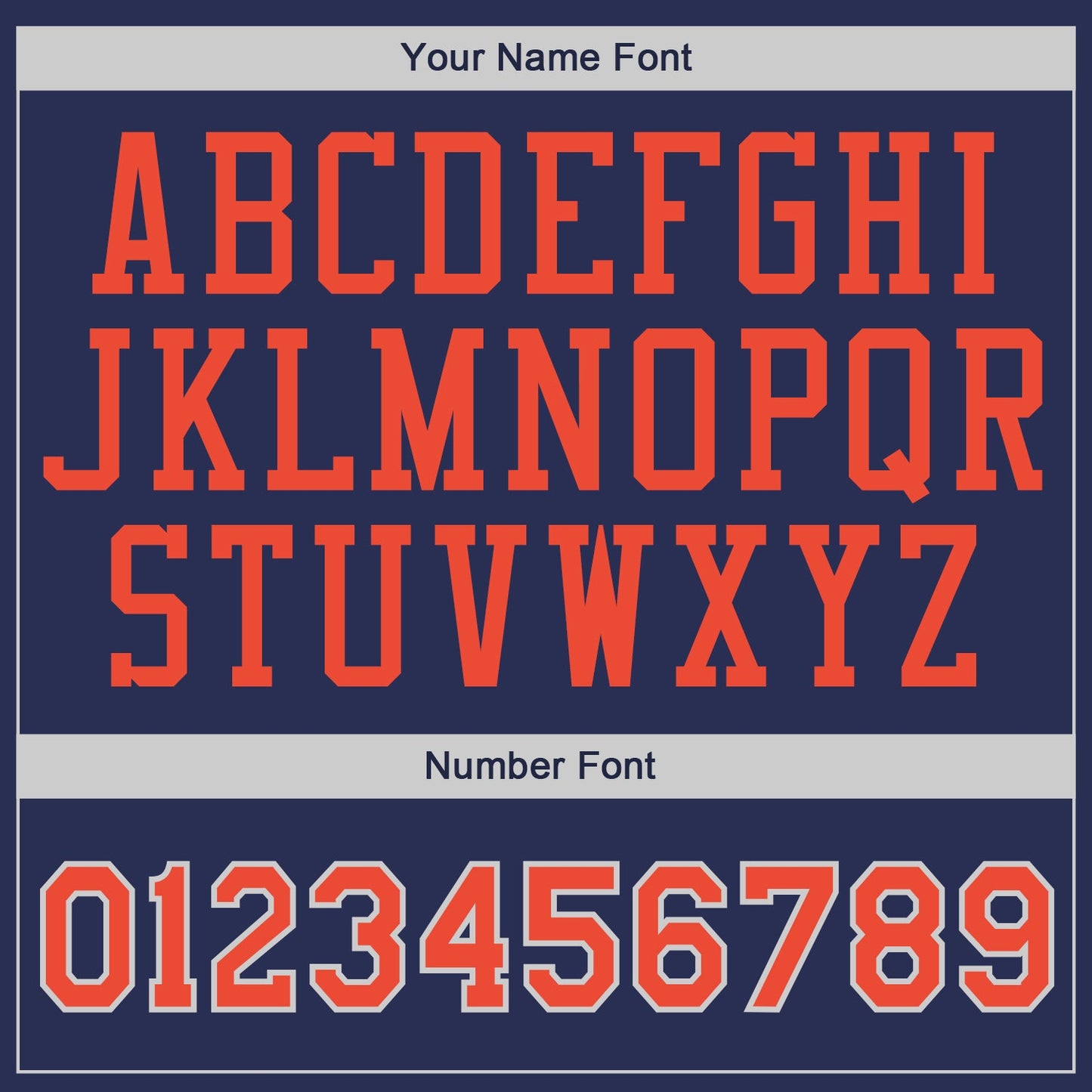 Custom Navy Orange-Gray Authentic Throwback Basketball Jersey view 4