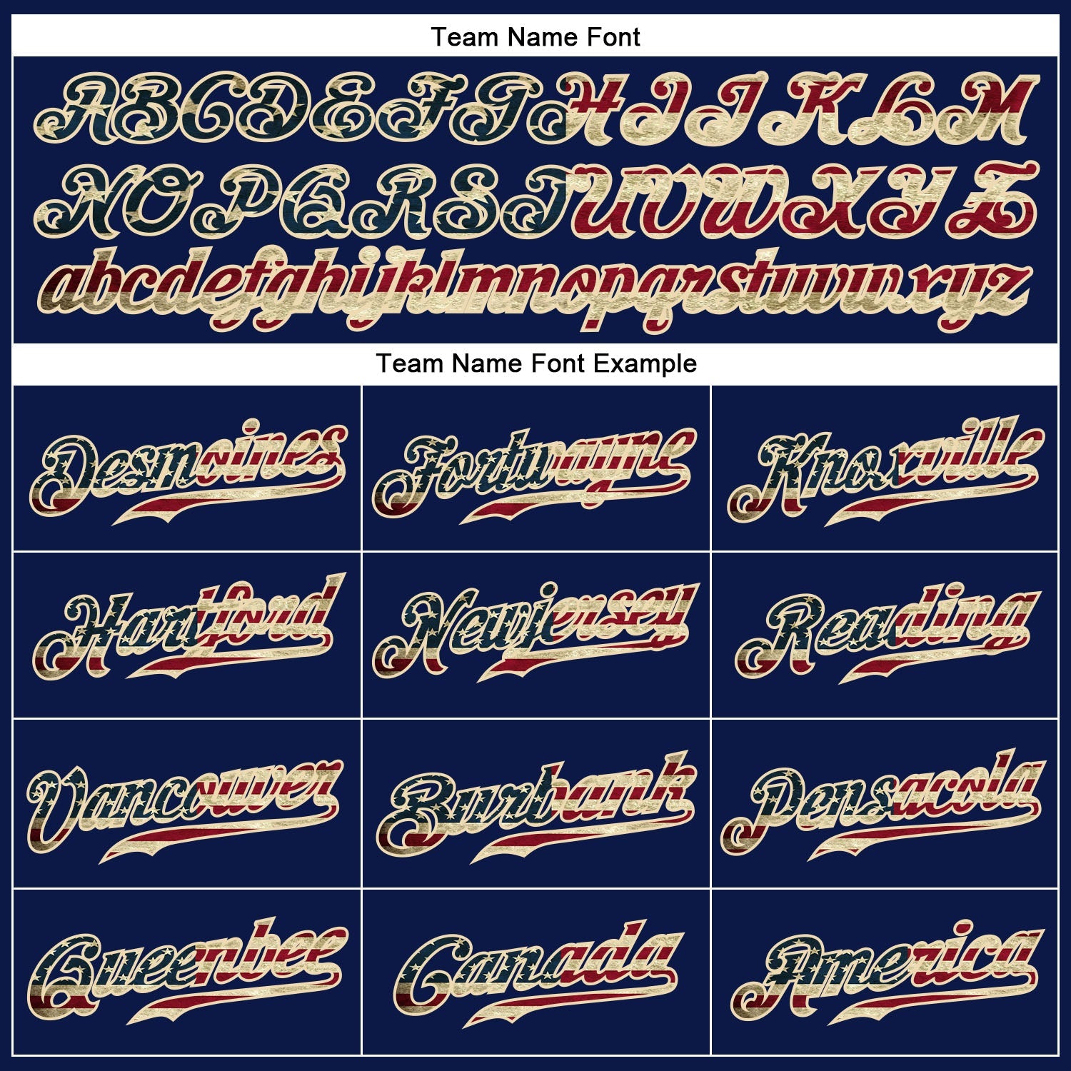 Custom Navy Vintage USA Flag-Cream Authentic Baseball Jersey view 4