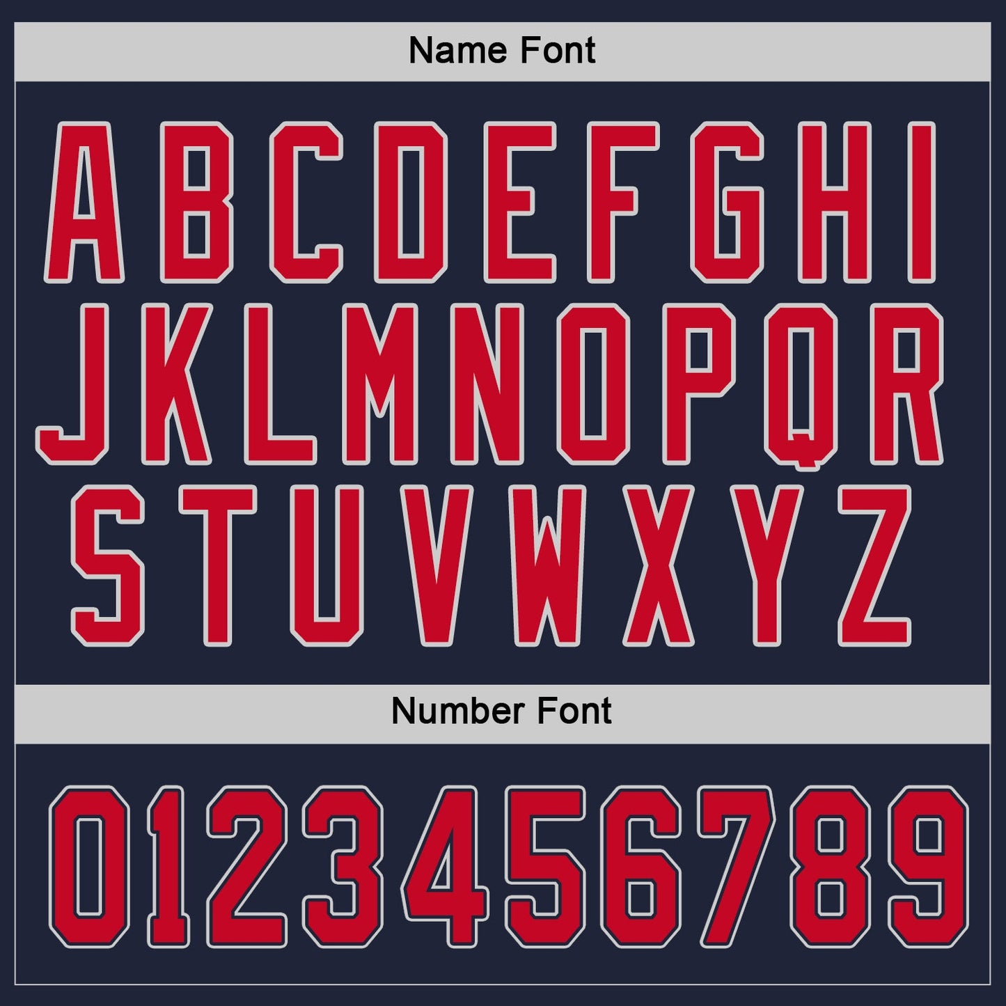 Custom Navy Red-Gray Hockey Jersey view 5