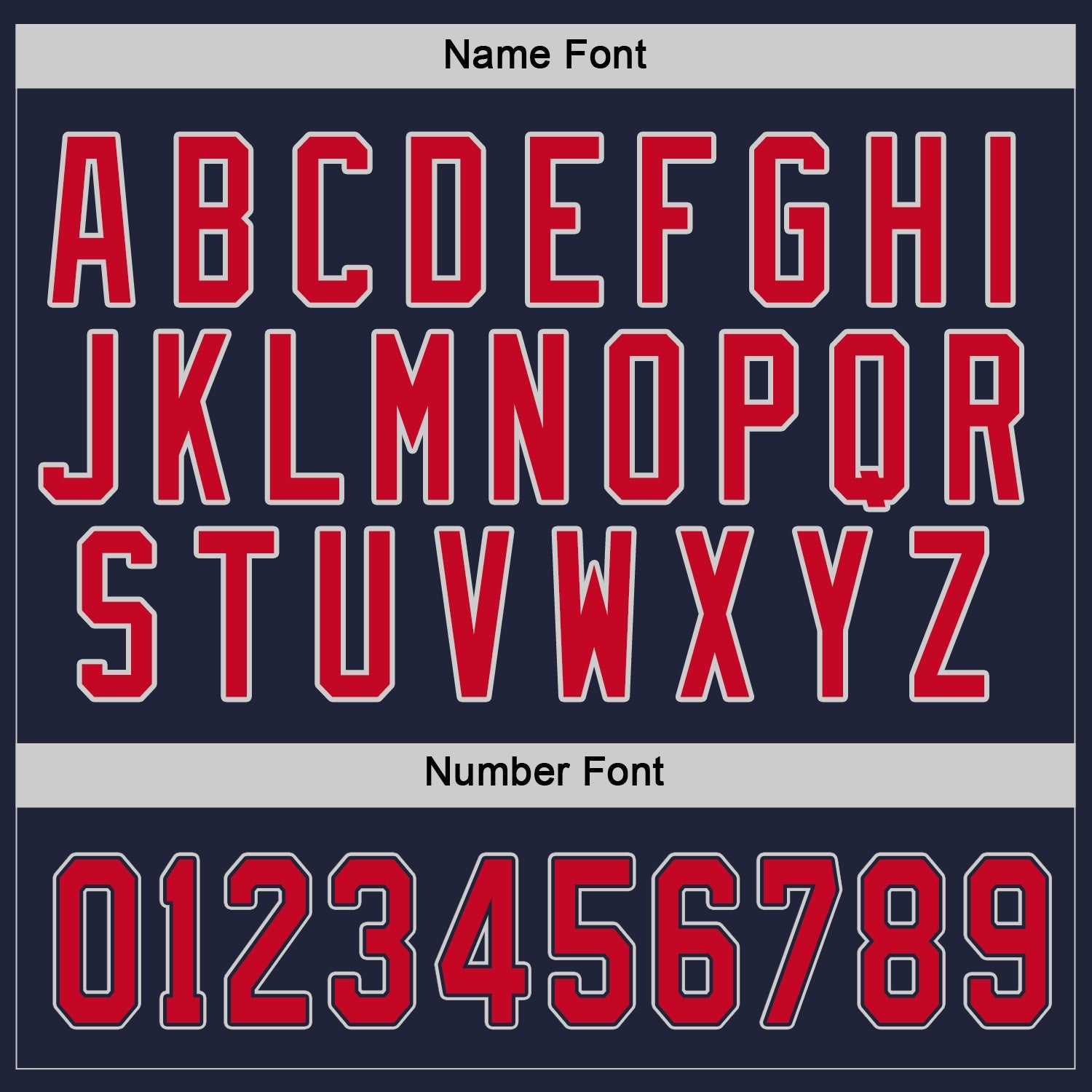 Custom Navy Red-Gray Hockey Jersey view 5
