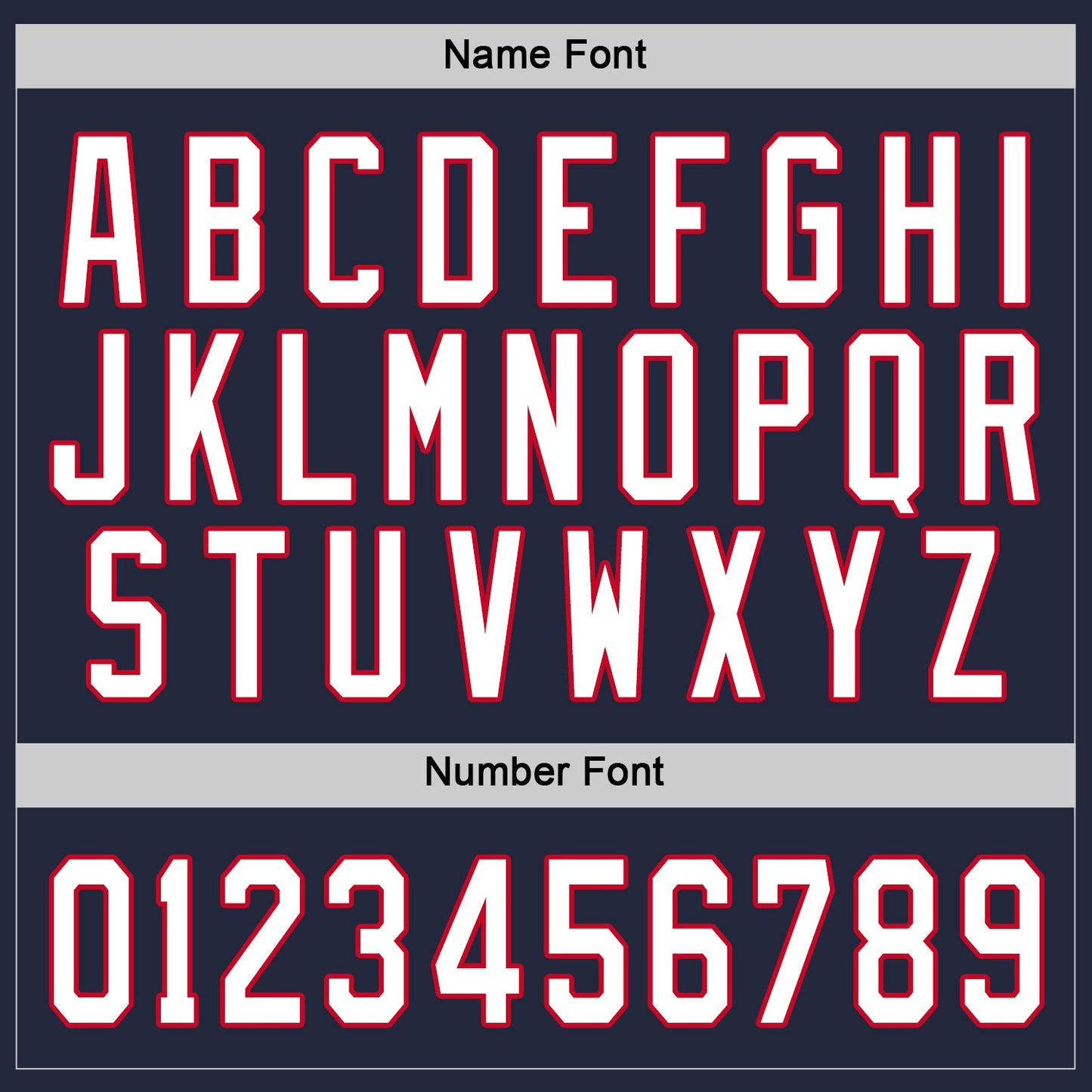 Custom Navy White-Red Hockey Jersey view 3