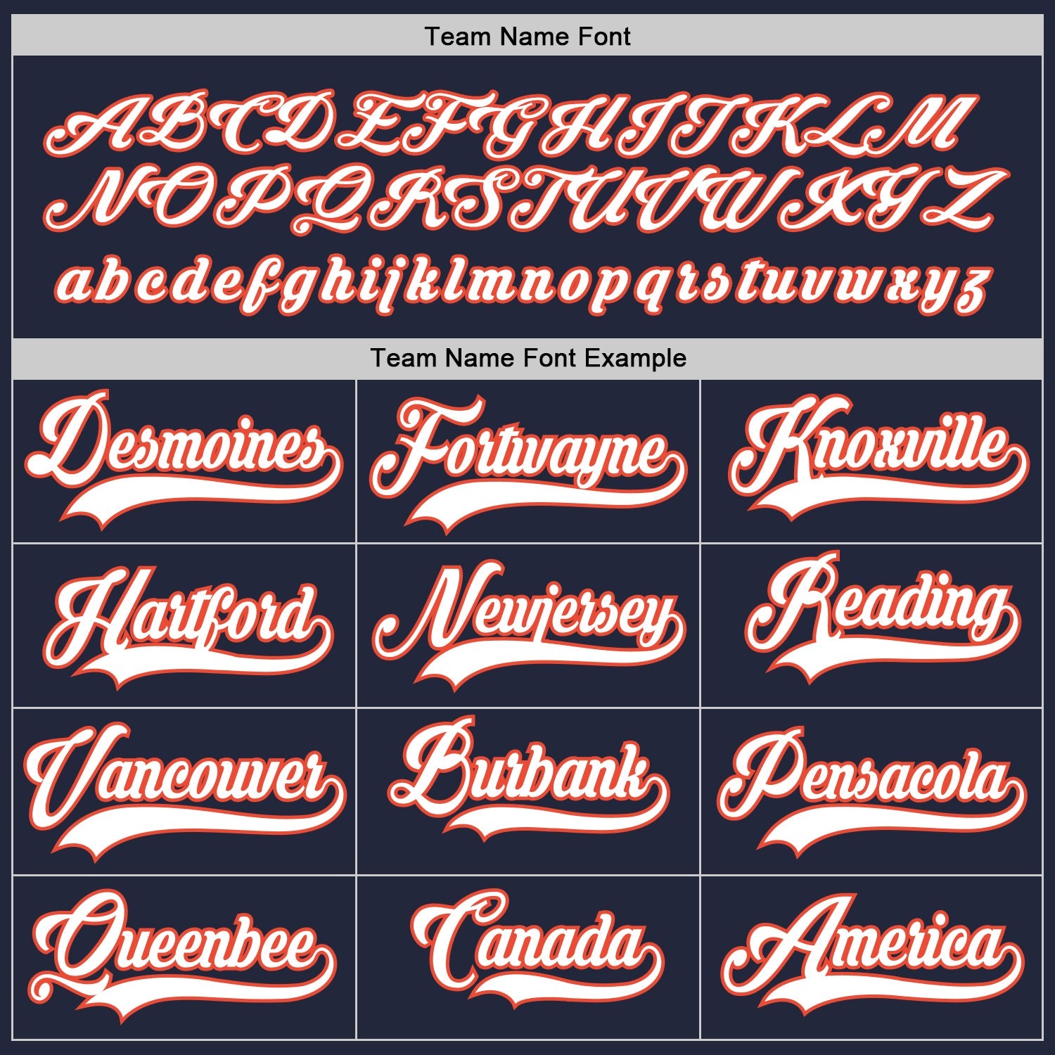 Custom Navy White-Orange Hockey Jersey view 4