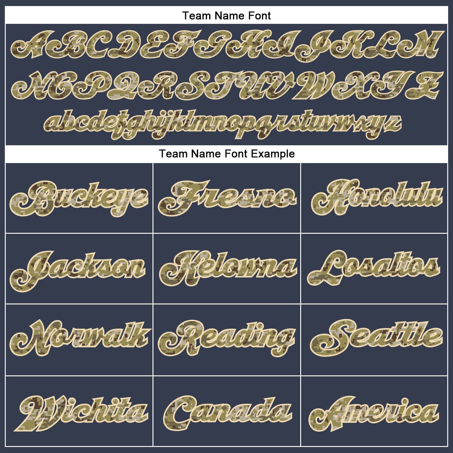 Custom Navy Camo-Cream Mesh Authentic Football Jersey view 3