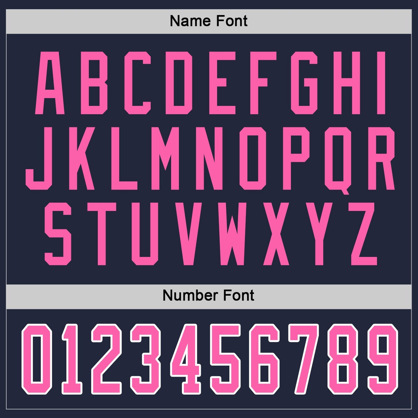 Custom Navy Pink-White Hockey Jersey view 3