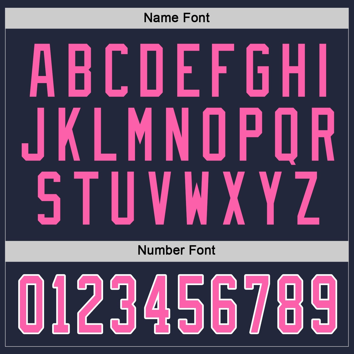 Custom Navy Pink-White Hockey Jersey view 3