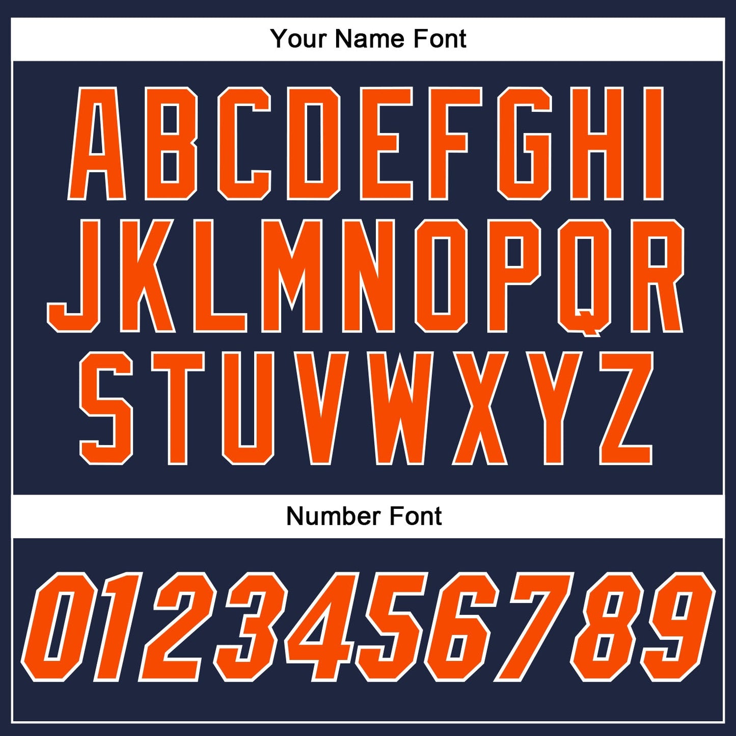 Custom Navy Orange-White Authentic Baseball Jersey view 5