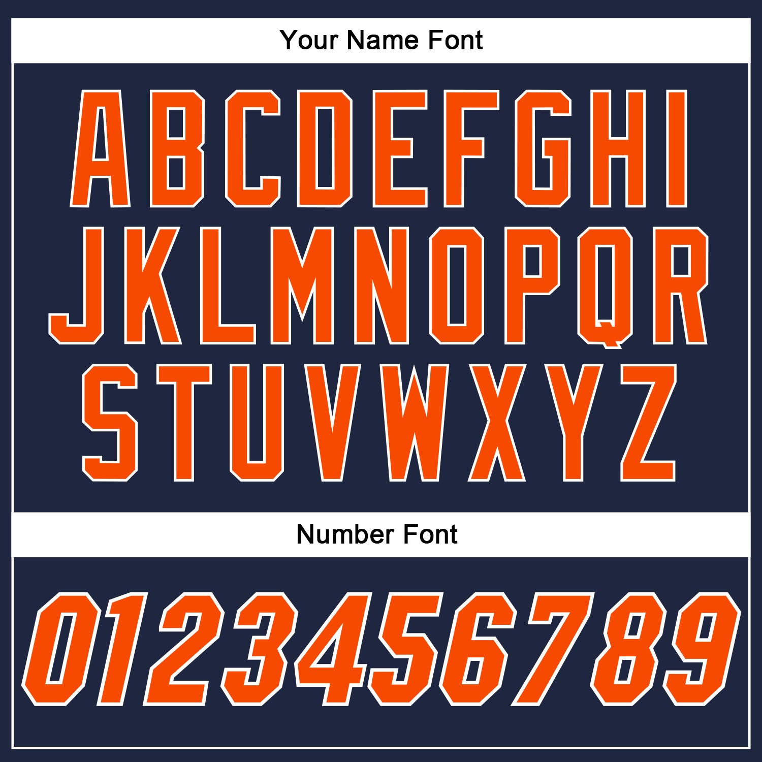 Custom Navy Orange-White Authentic Baseball Jersey view 5
