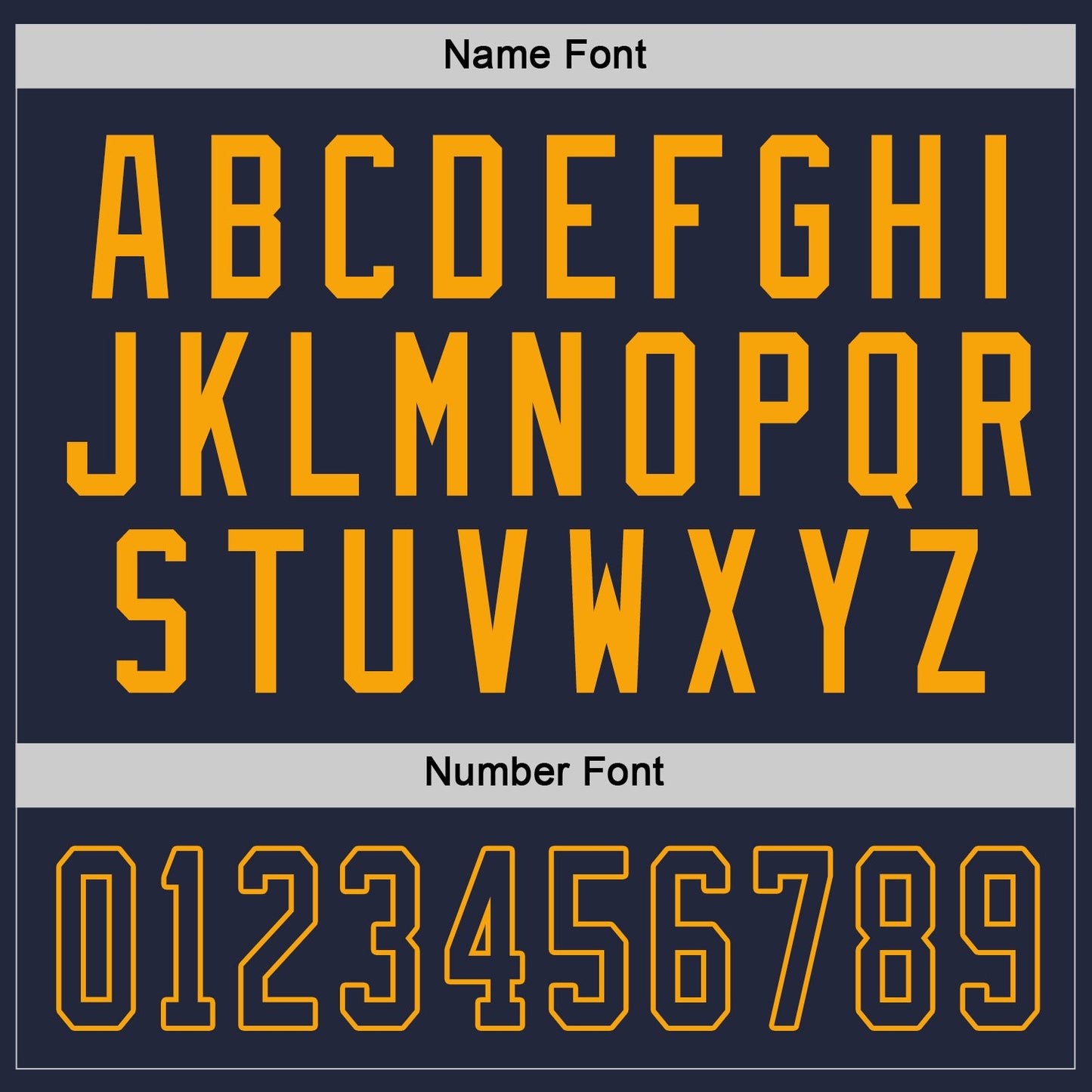 Custom Navy Navy-Gold Hockey Jersey view 3