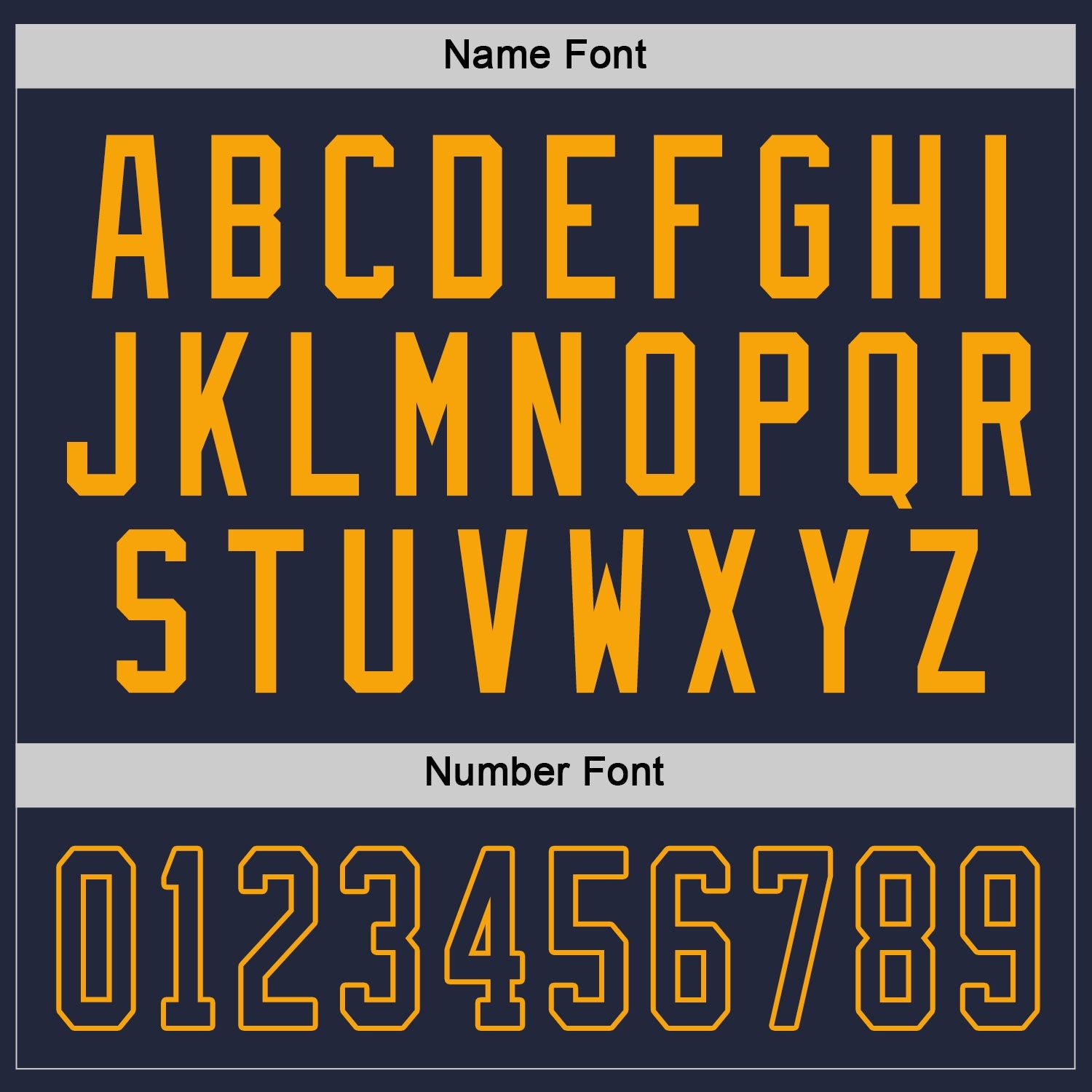 Custom Navy Navy-Gold Hockey Jersey view 3