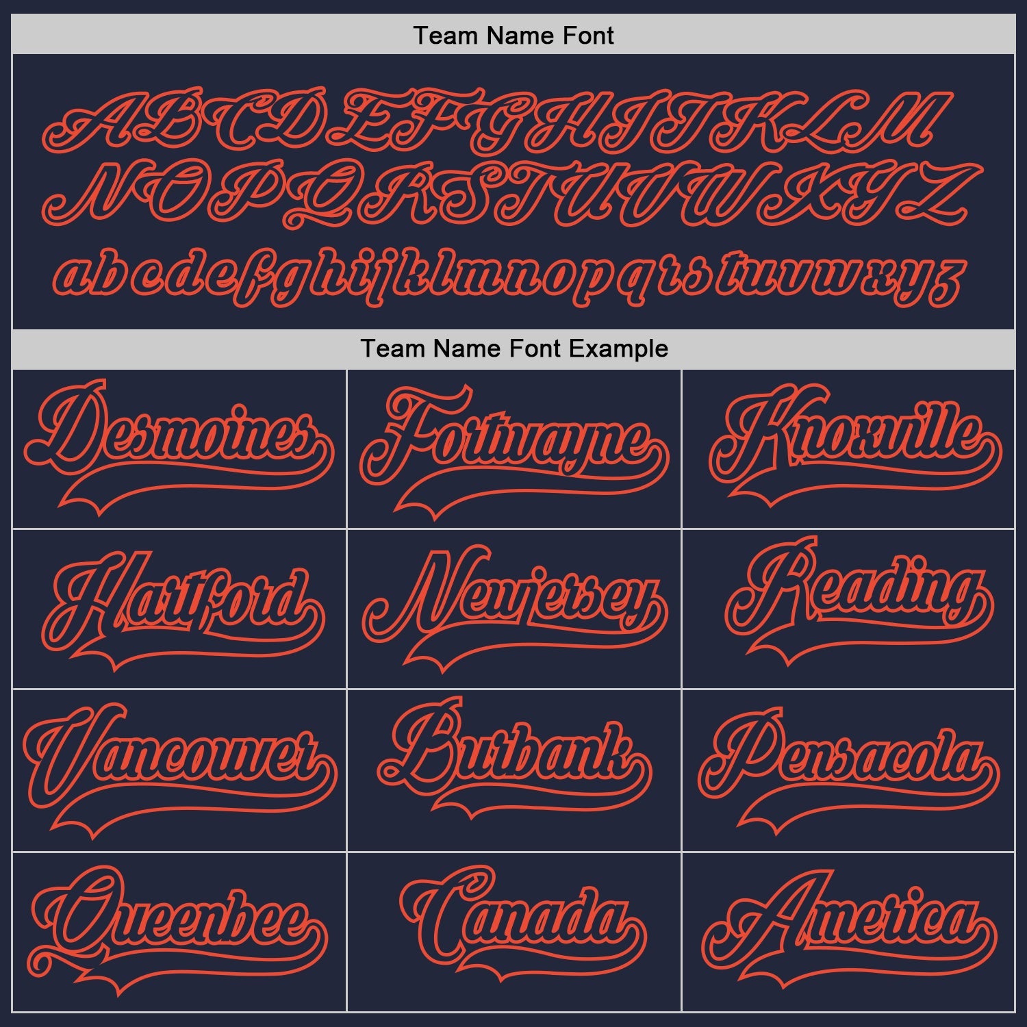 Custom Navy Navy-Orange Hockey Jersey view 4