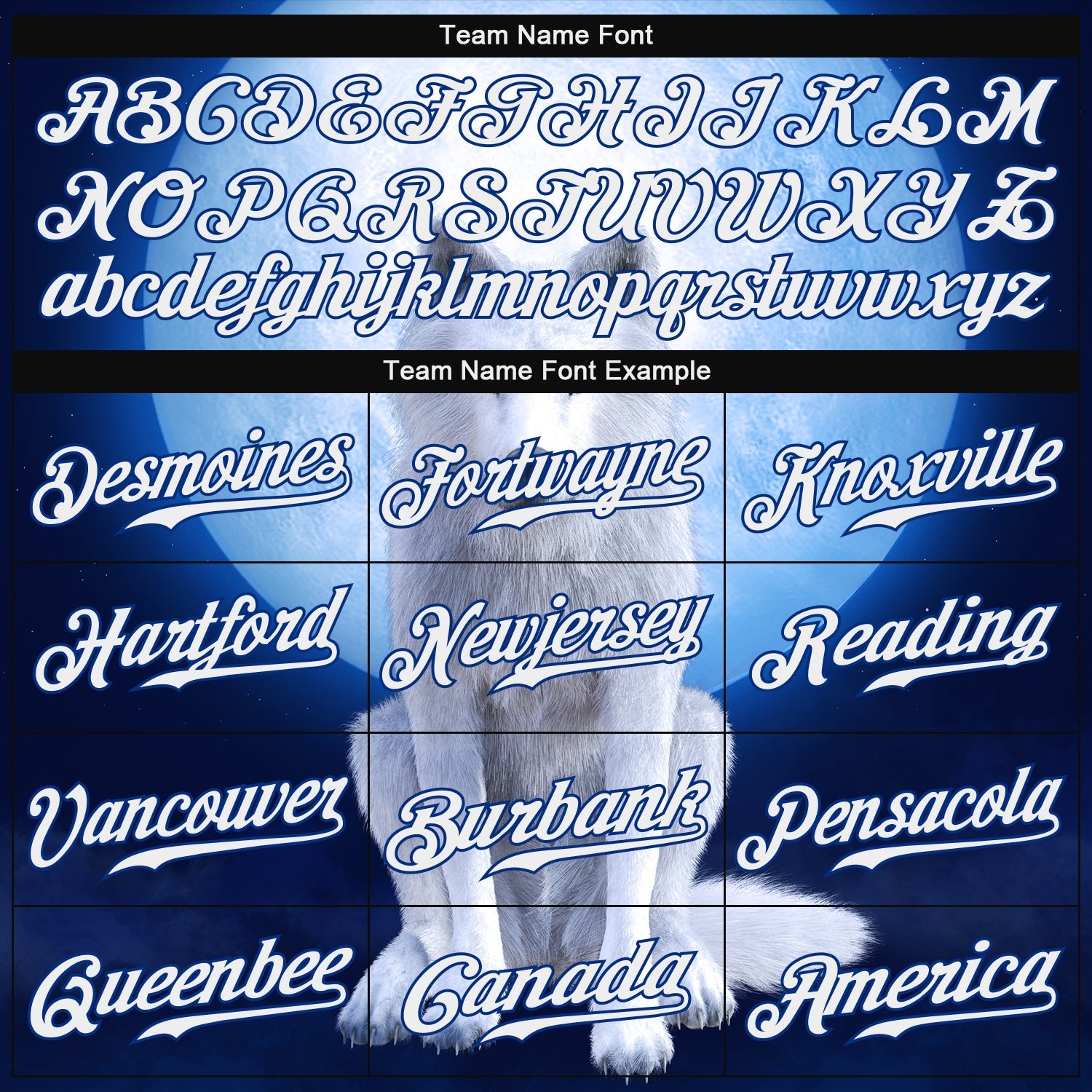 Custom Navy White-Royal 3D Pattern Design Wolf Authentic Baseball Jersey view 4