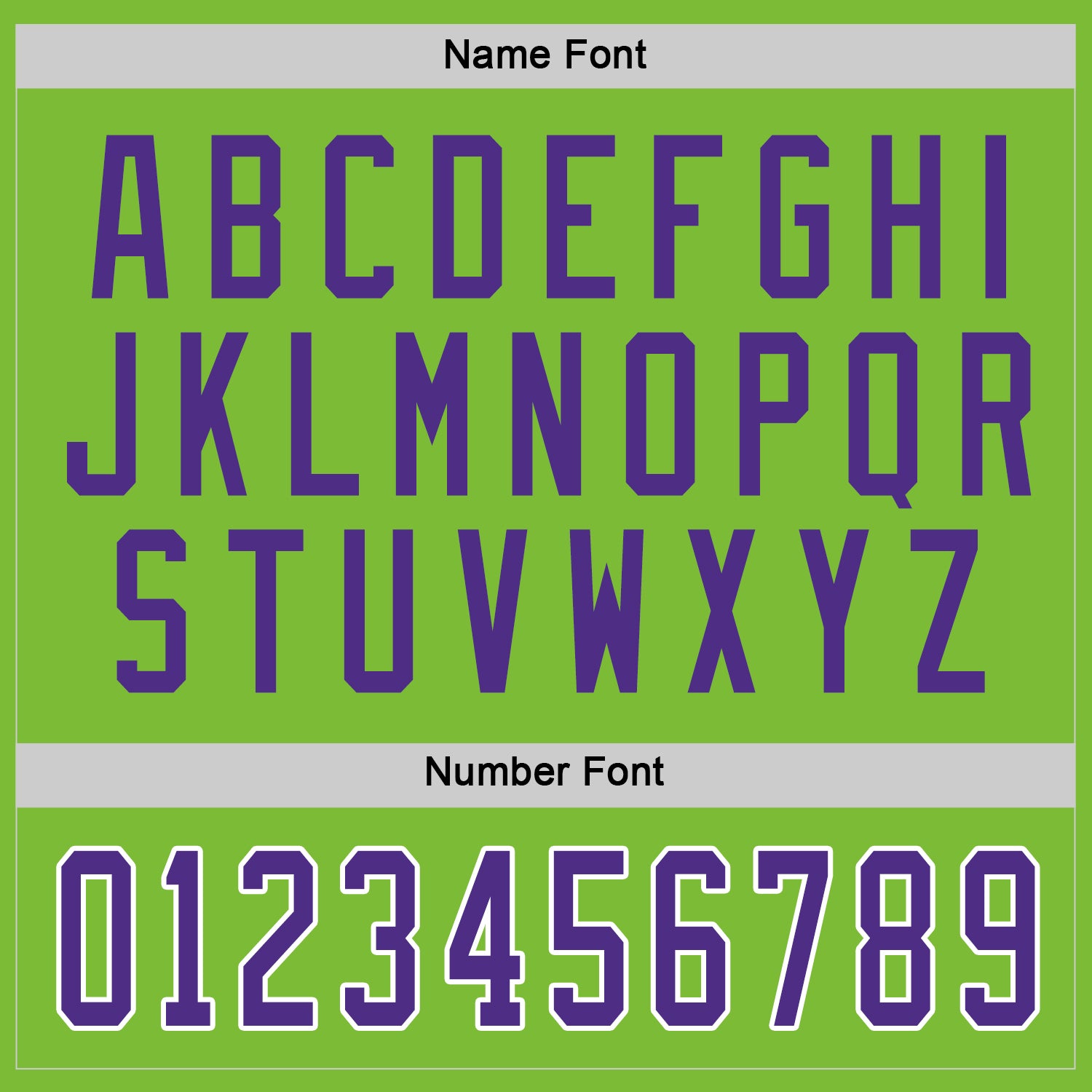 Custom Neon Green Purple-White Hockey Jersey view 3