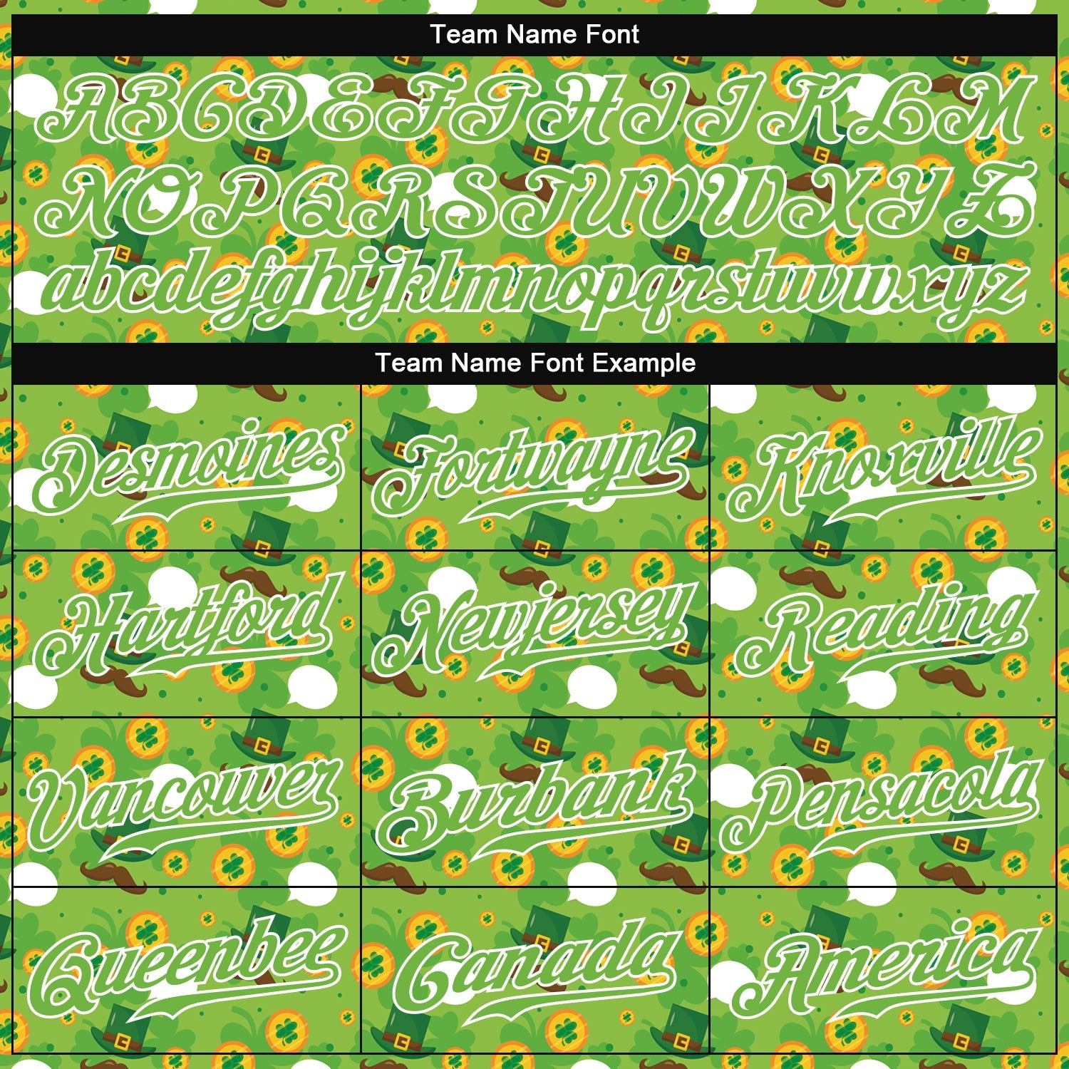 Custom Neon Green Brown-Gold 3D Pattern Design Authentic St. Patrick's Day Baseball Jersey view 4