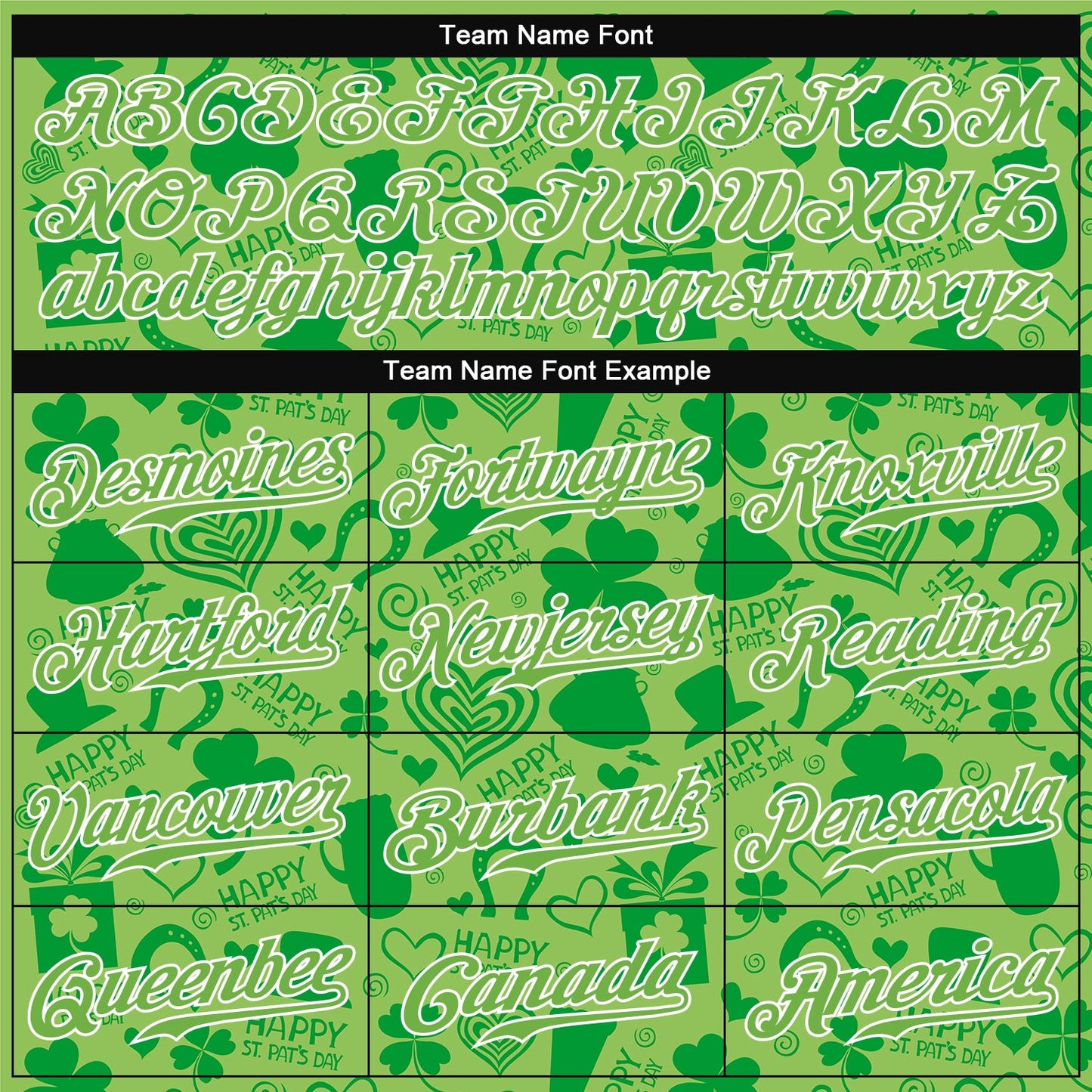 Custom Neon Green Neon Green-White 3D Pattern Design Authentic St. Patrick's Day Baseball Jersey view 4