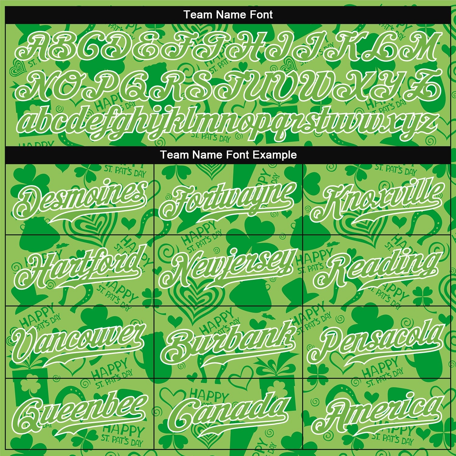 Custom Neon Green Neon Green-White 3D Pattern Design Authentic St. Patrick's Day Baseball Jersey view 4