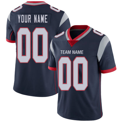 Custom NE.Patriots Stitched American Football Jerseys Personalize Birthday Gifts Navy Jersey - Main View