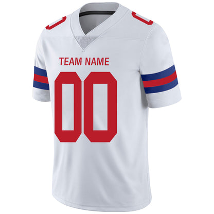 Custom NE.Patriots Stitched American Football Jerseys Personalize Birthday Gifts White Jersey view 4
