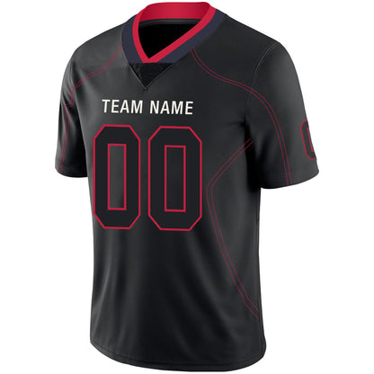 Custom NE.Patriots Stitched American Football Jerseys Personalize Birthday Gifts Black Jersey view 4