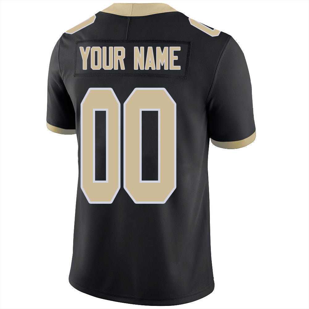 Custom NY.Giants Stitched American Football Jerseys Personalize Birthday Gifts Black Jersey view 3