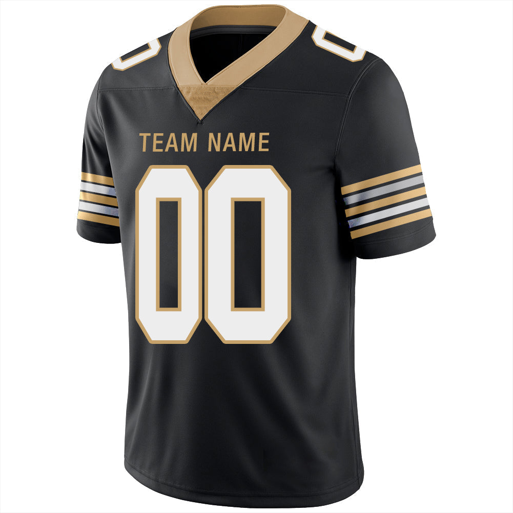 Custom NY.Giants Stitched American Football Jerseys Personalize Birthday Gifts Black Jersey view 3