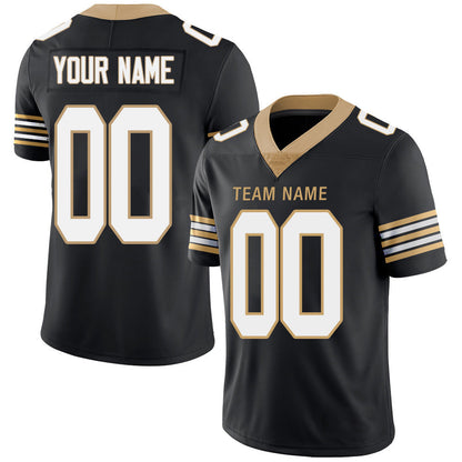 Custom NY.Giants Stitched American Football Jerseys Personalize Birthday Gifts Black Jersey - Main View
