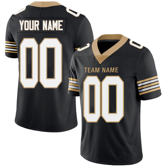 Custom NY.Giants Stitched American Football Jerseys Personalize Birthday Gifts Black Jersey - Main View